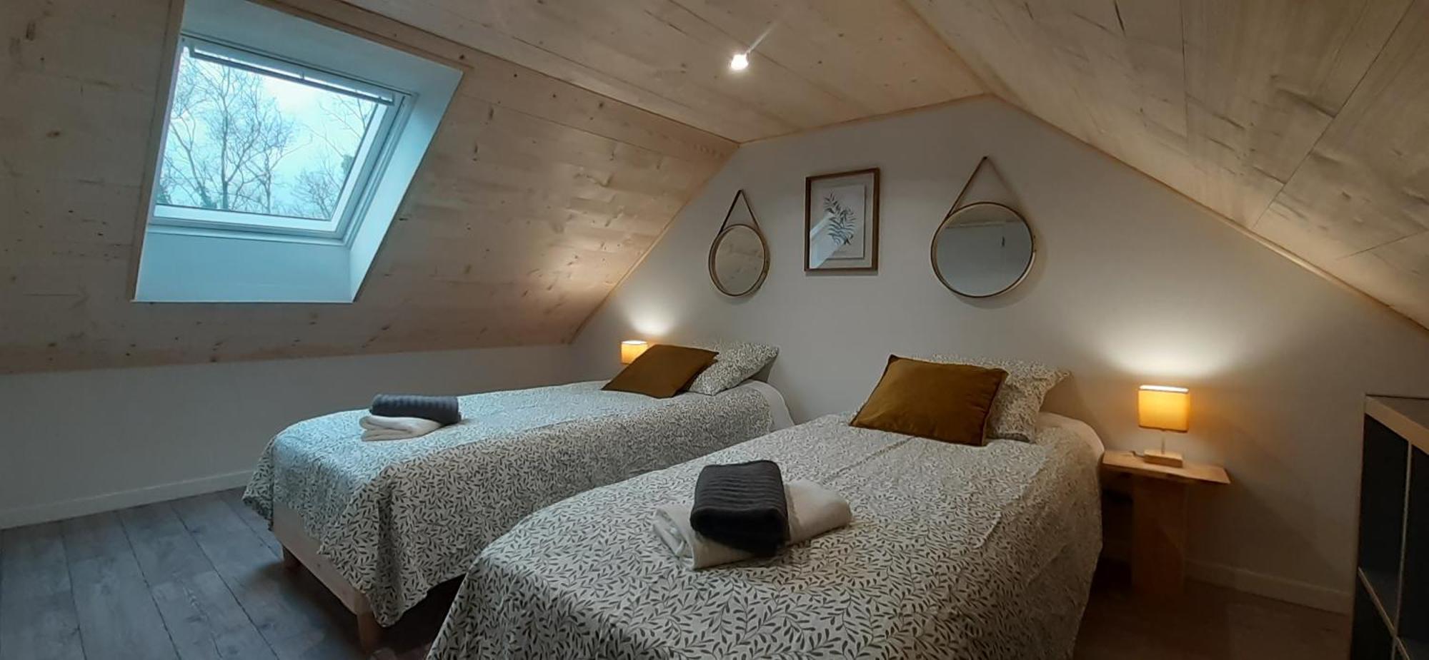 Chalets De Pont Cob Avec Spa Gouézec Exteriér fotografie