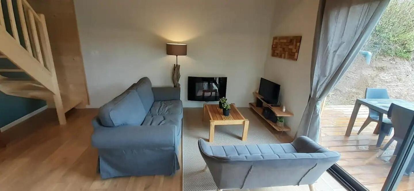 Chalets De Pont Cob Avec Spa Gouézec Exteriér fotografie