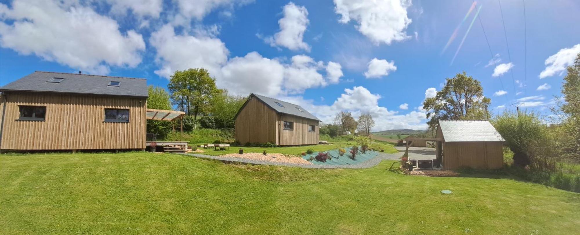 Chalets De Pont Cob Avec Spa Gouézec Exteriér fotografie